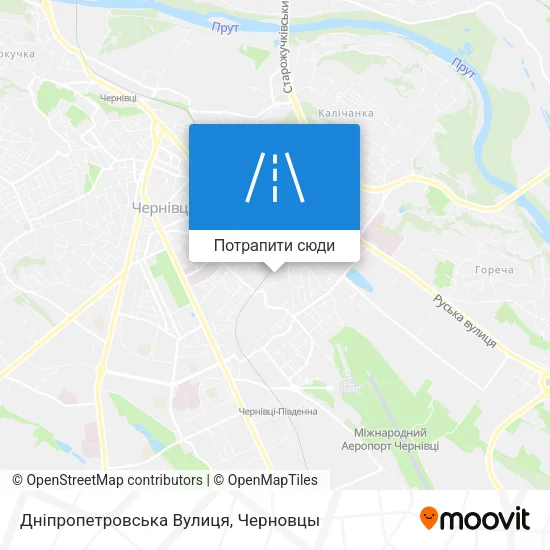 Карта Дніпропетровська Вулиця