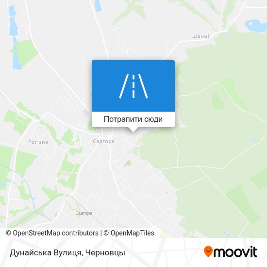 Карта Дунайська Вулиця