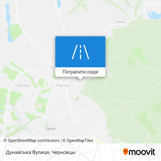 Карта Дунайська Вулиця