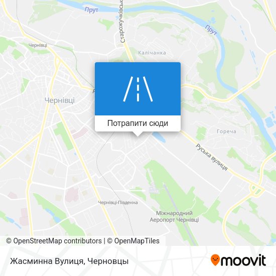 Карта Жасминна Вулиця
