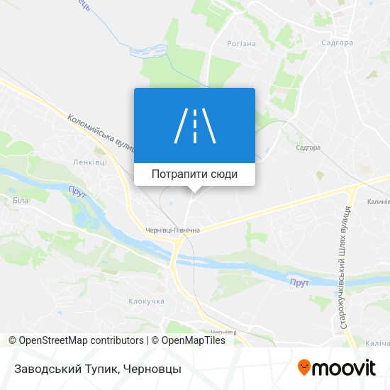 Карта Заводський Тупик