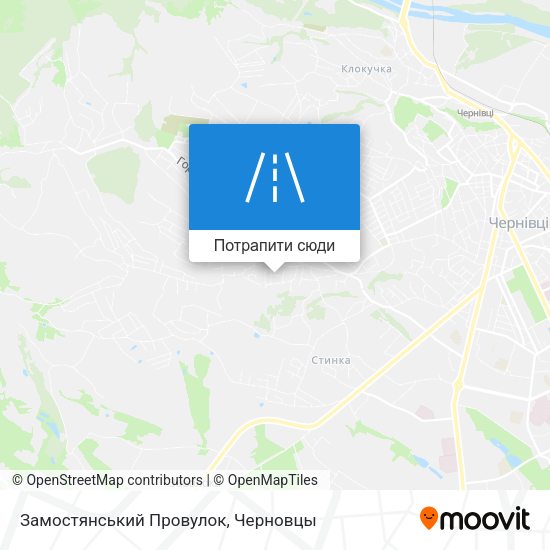 Карта Замостянський Провулок