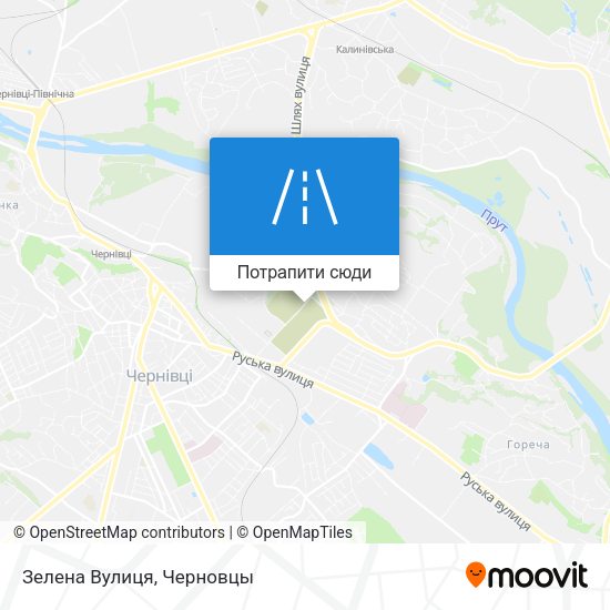 Карта Зелена Вулиця