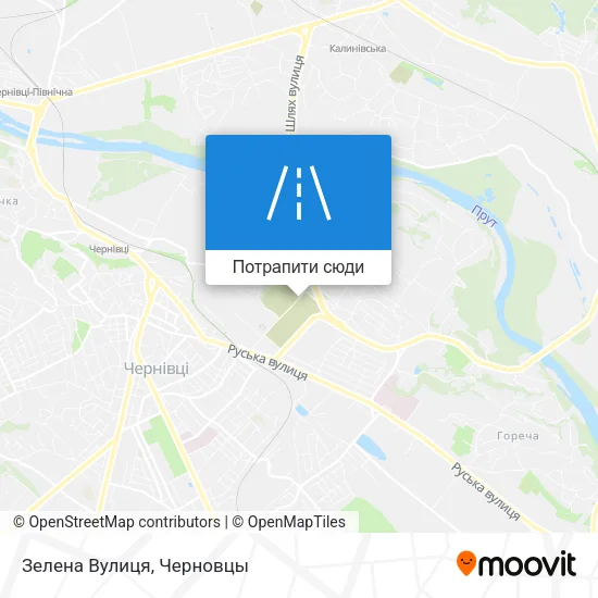 Карта Зелена Вулиця