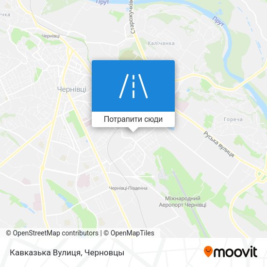 Карта Кавказька Вулиця