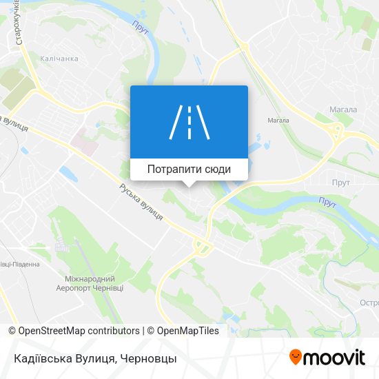 Карта Кадіївська Вулиця