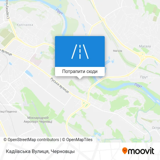 Карта Кадіївська Вулиця