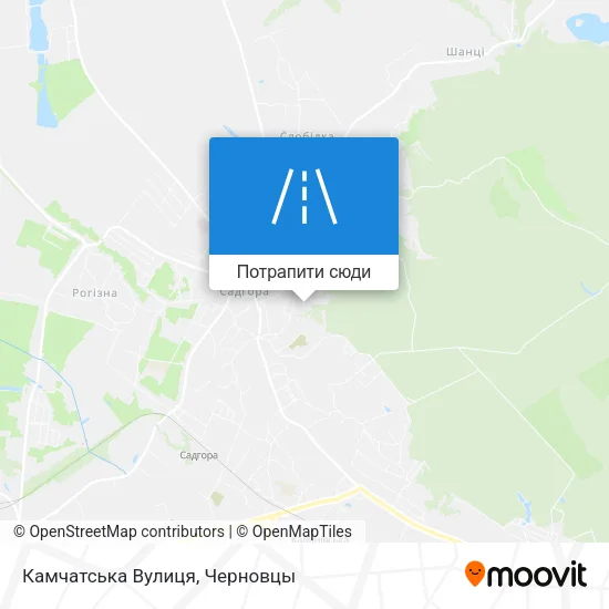Карта Камчатська Вулиця