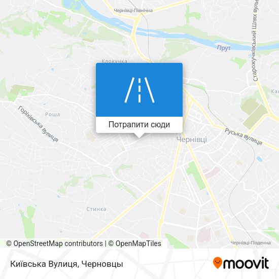 Карта Київська Вулиця