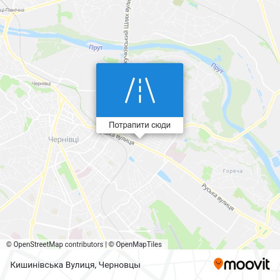 Карта Кишинівська Вулиця