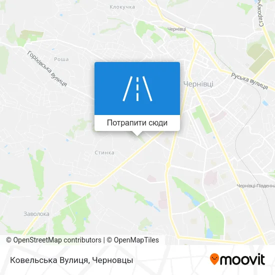 Карта Ковельська Вулиця