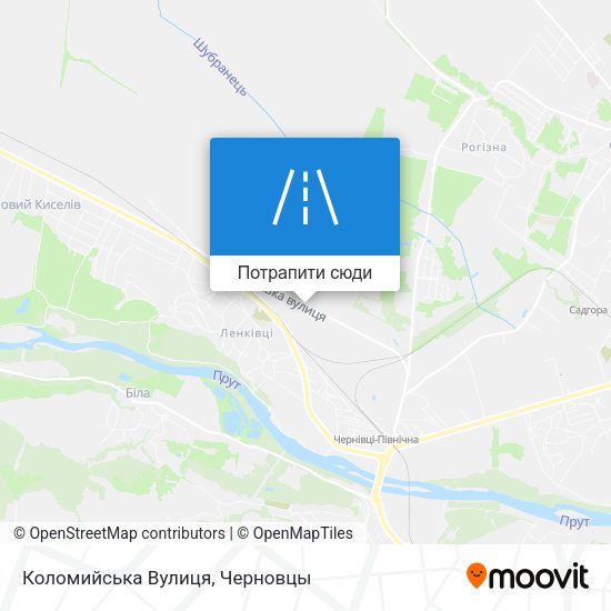 Карта Коломийська Вулиця