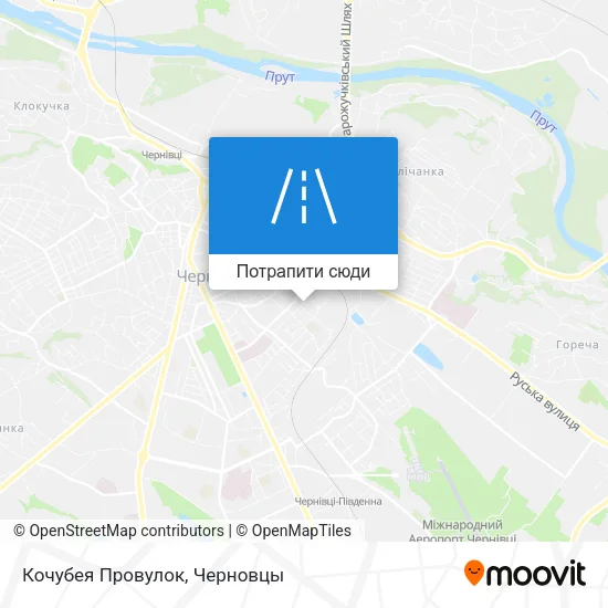 Карта Кочубея Провулок