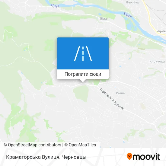 Карта Краматорська Вулиця