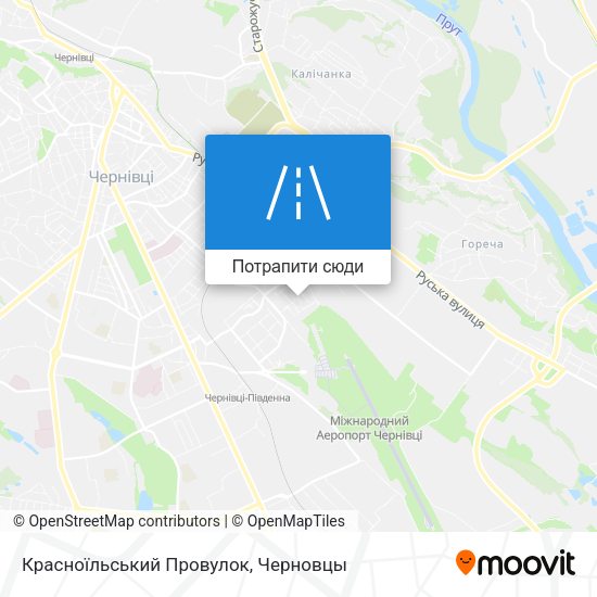 Карта Красноїльський Провулок