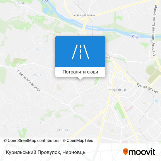 Карта Курильський Провулок