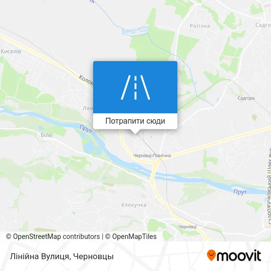 Карта Лінійна Вулиця