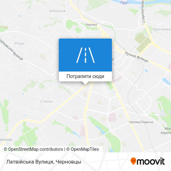 Карта Латвійська Вулиця