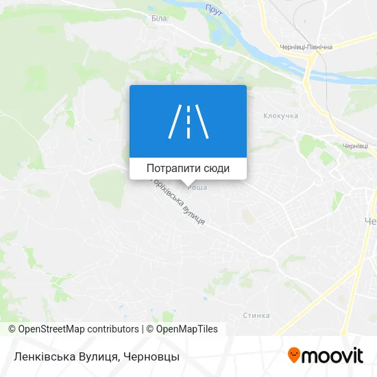 Карта Ленківська Вулиця