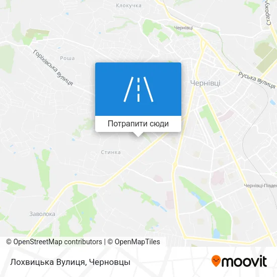 Карта Лохвицька Вулиця