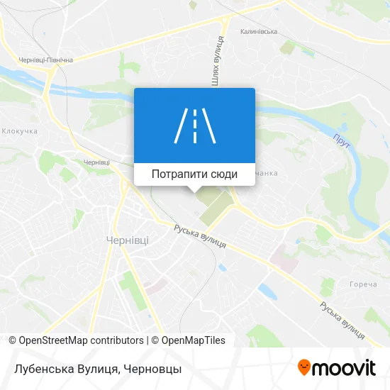 Карта Лубенська Вулиця