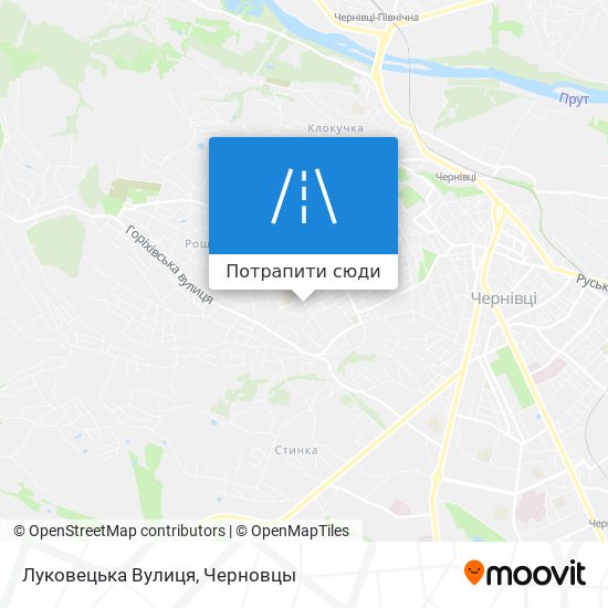 Карта Луковецька Вулиця