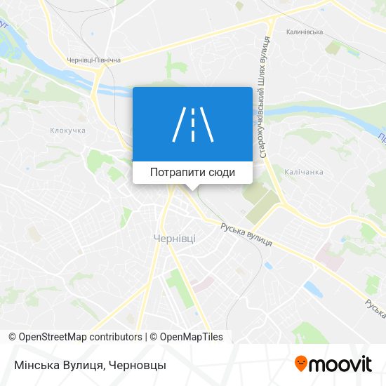 Карта Мінська Вулиця