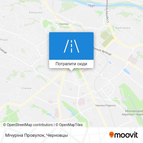 Карта Мічуріна Провулок