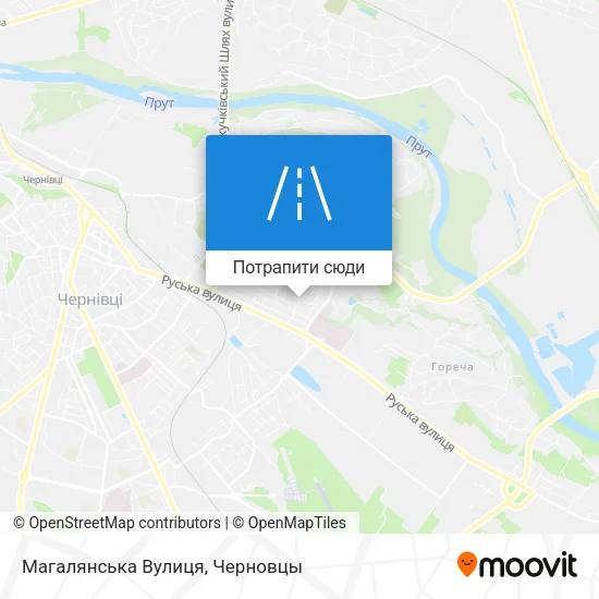 Карта Магалянська Вулиця
