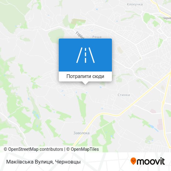 Карта Макіївська Вулиця