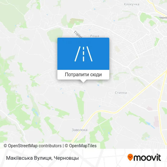 Карта Макіївська Вулиця