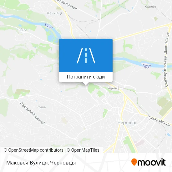 Карта Маковея Вулиця