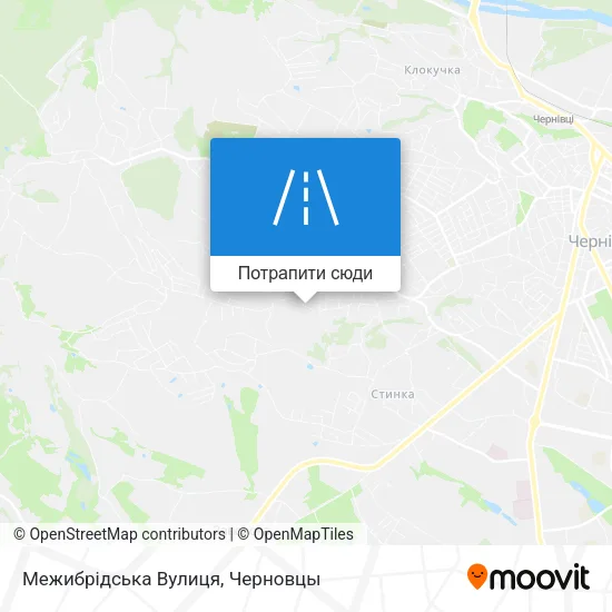 Карта Межибрідська Вулиця