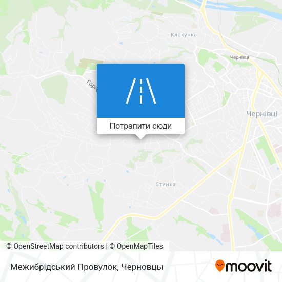 Карта Межибрідський Провулок