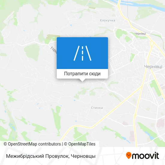 Карта Межибрідський Провулок