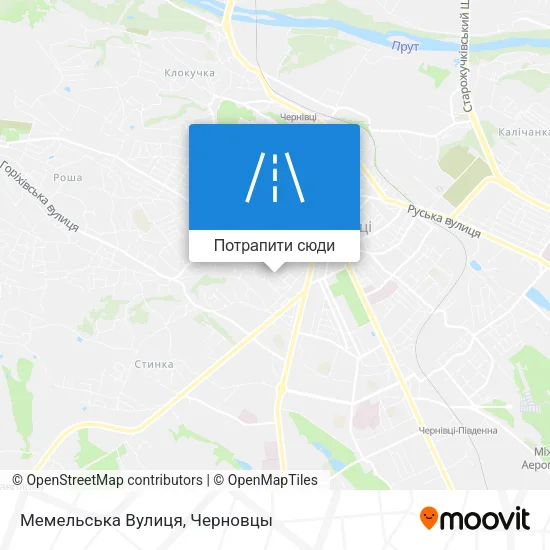 Карта Мемельська Вулиця