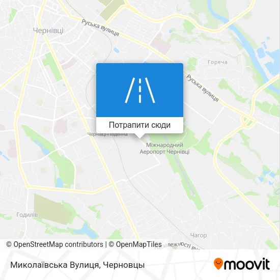 Карта Миколаївська Вулиця