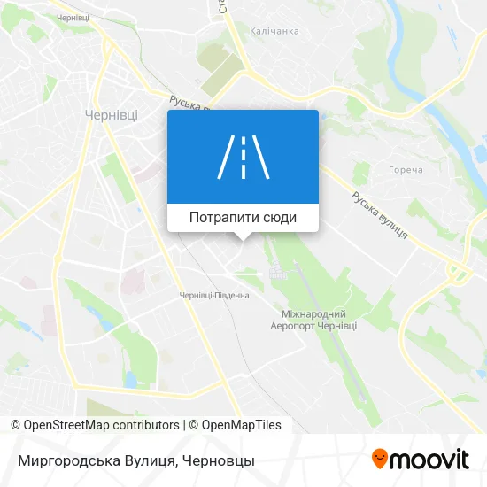 Карта Миргородська Вулиця