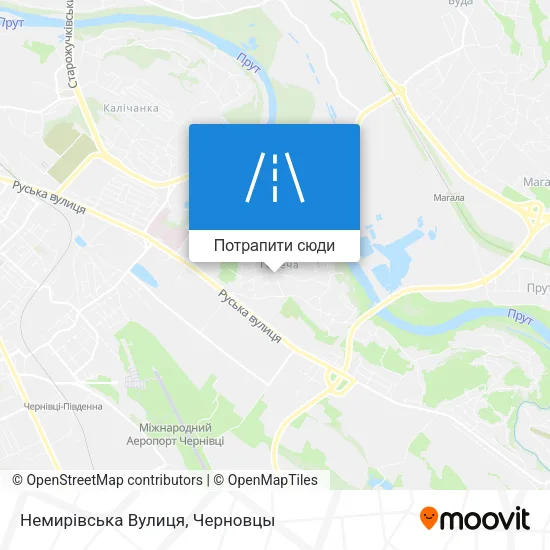 Карта Немирівська Вулиця