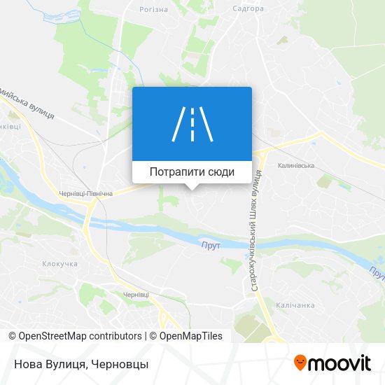 Карта Нова Вулиця
