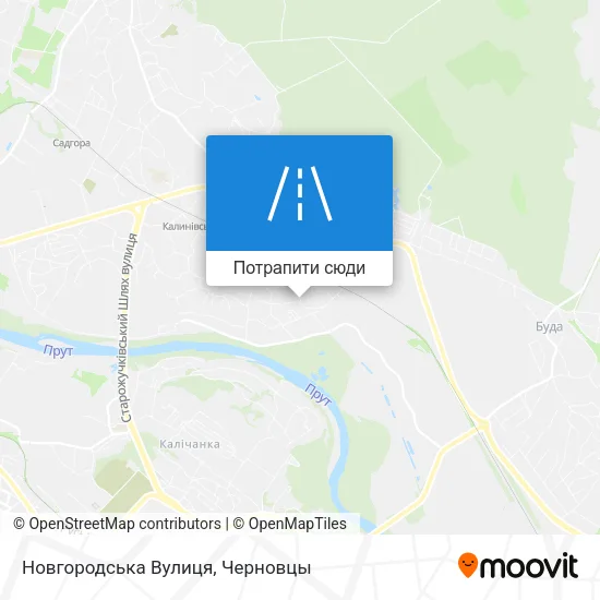 Карта Новгородська Вулиця
