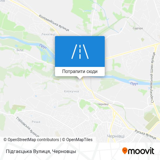 Карта Підгаєцька Вулиця