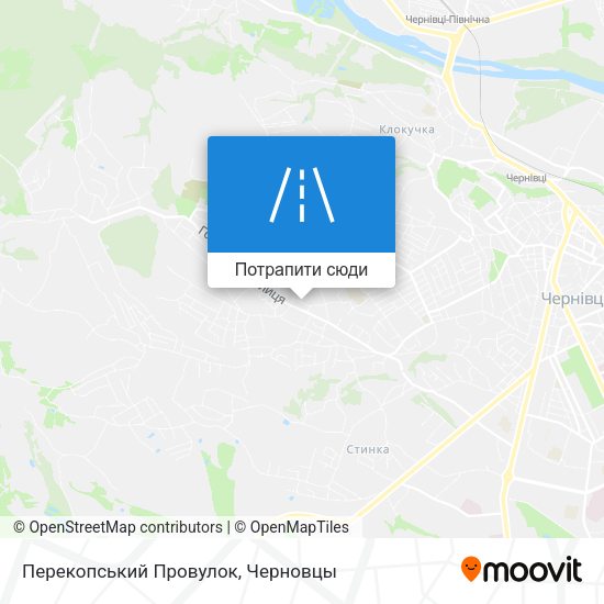 Карта Перекопський Провулок