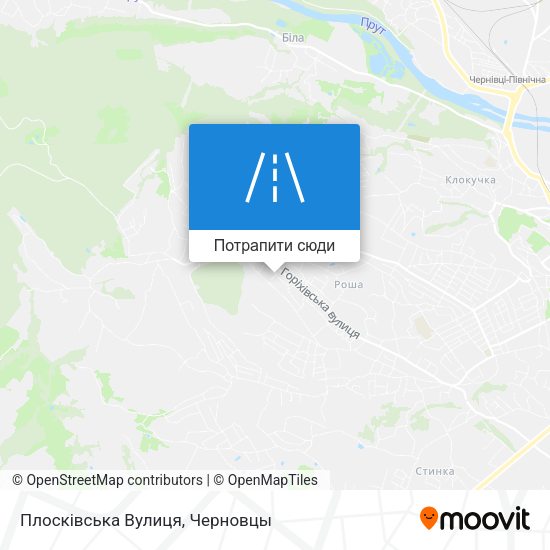 Карта Плосківська Вулиця