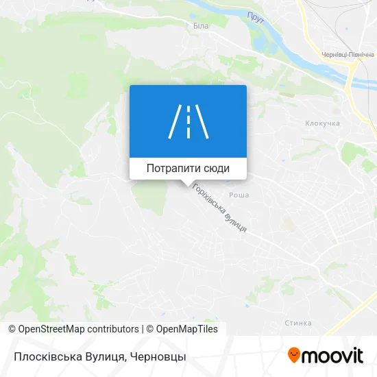 Карта Плосківська Вулиця