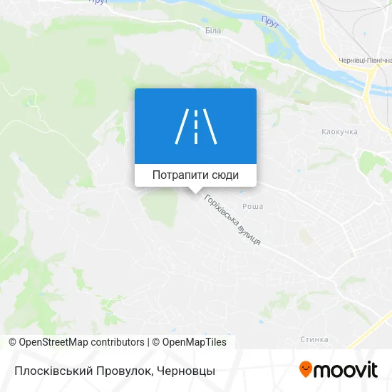 Карта Плосківський Провулок