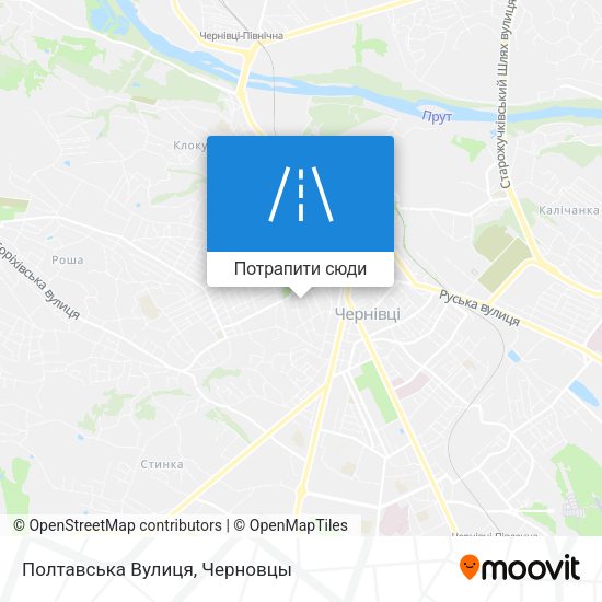 Карта Полтавська Вулиця