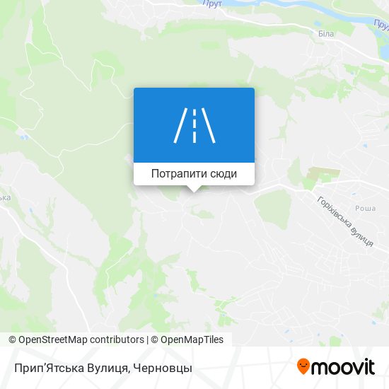 Карта Прип’Ятська Вулиця