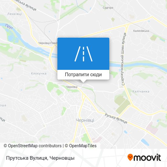 Карта Прутська Вулиця