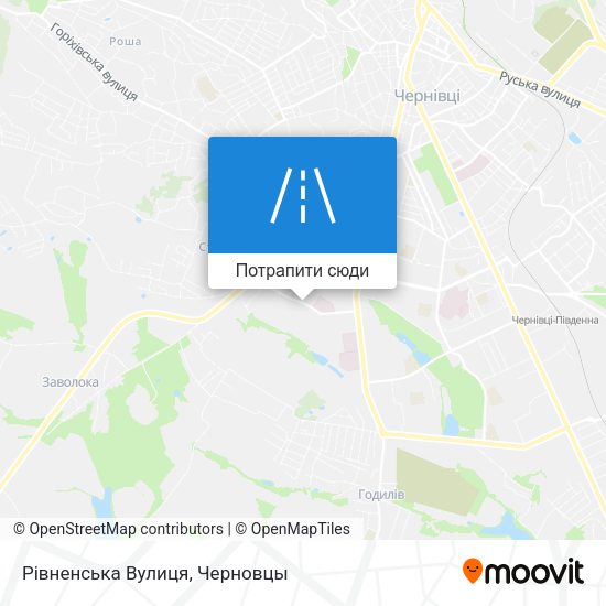Карта Рівненська Вулиця